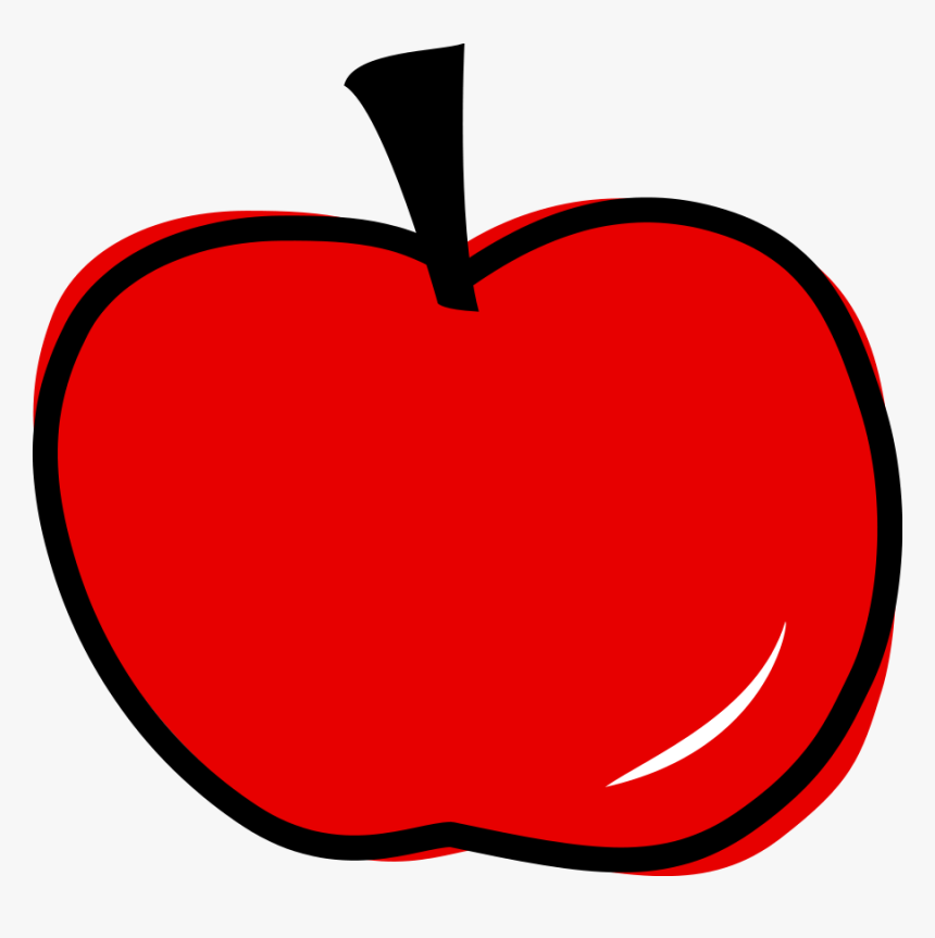 Red Apple Svg Clip Arts - Apple Clip Art, HD Png Download