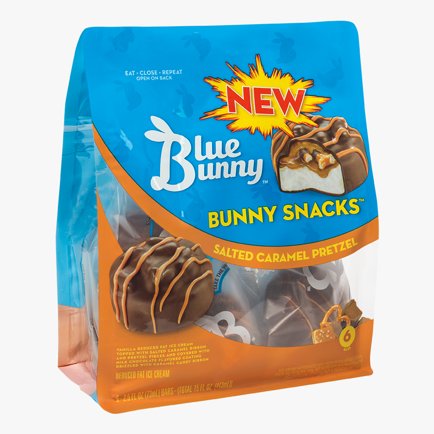 Blue Bunny Salted Caramel Pretzel, HD Png Download