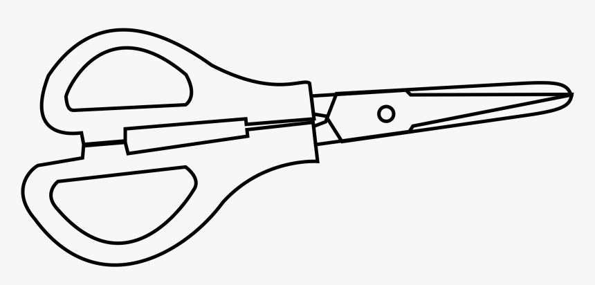Clipart - Scissors Drawing - Sketch, HD Png Download
