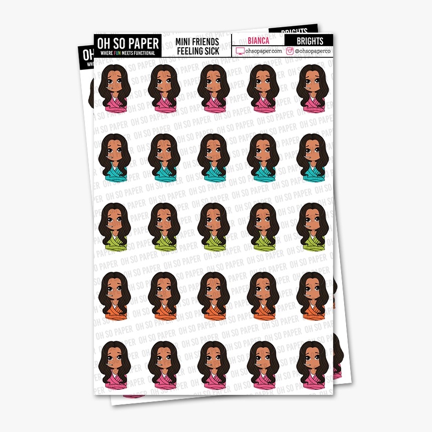 Mini Friends Feeling Sick - Poster, HD Png Download