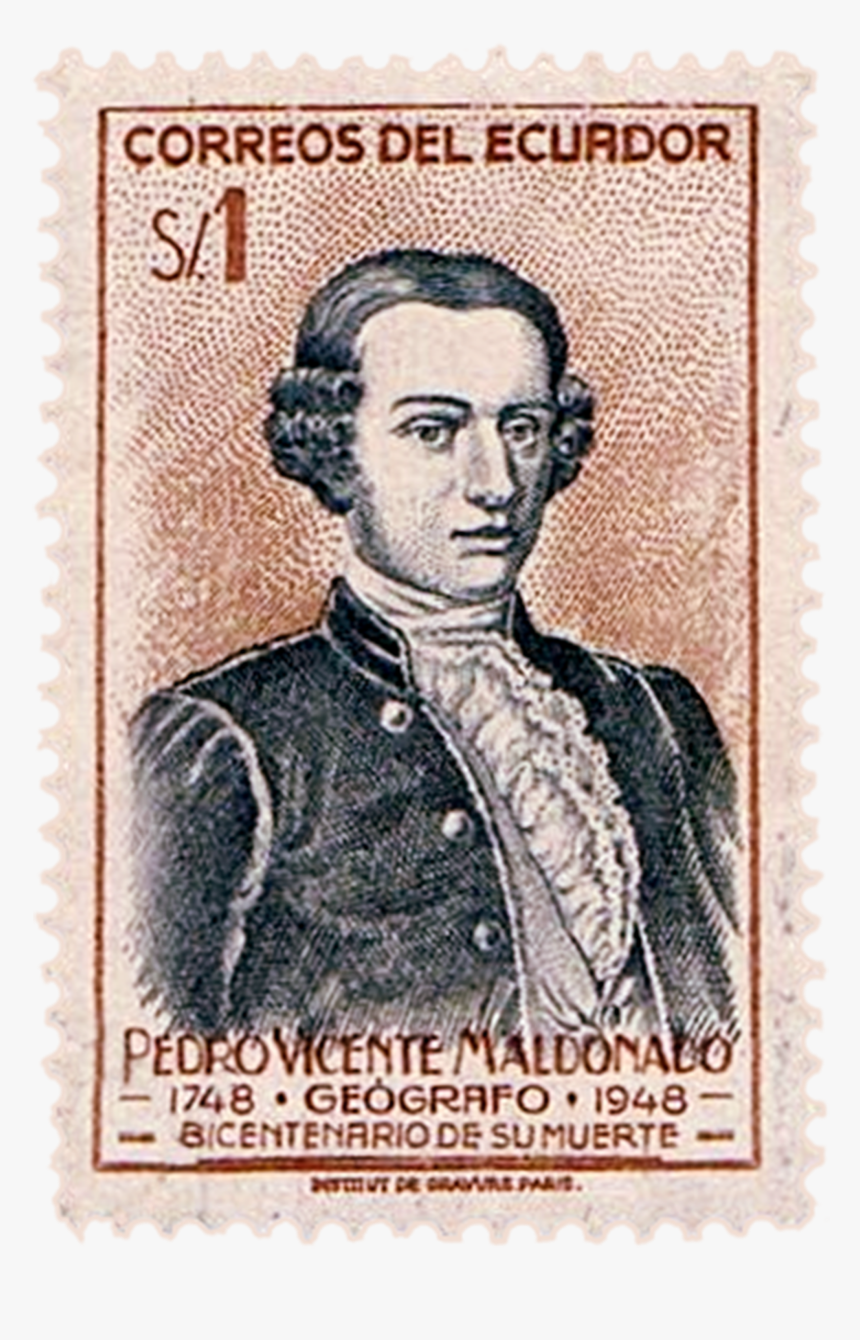 Bicentenario Pedro Vicente Maldonado Sello Postal Riobamba - Pedro Vicente Maldonado Geodesic Mission, HD Png Download