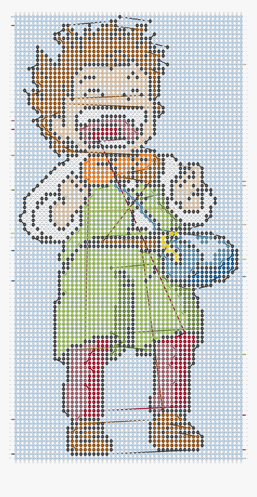 Alpha Pattern - Cross-stitch, HD Png Download