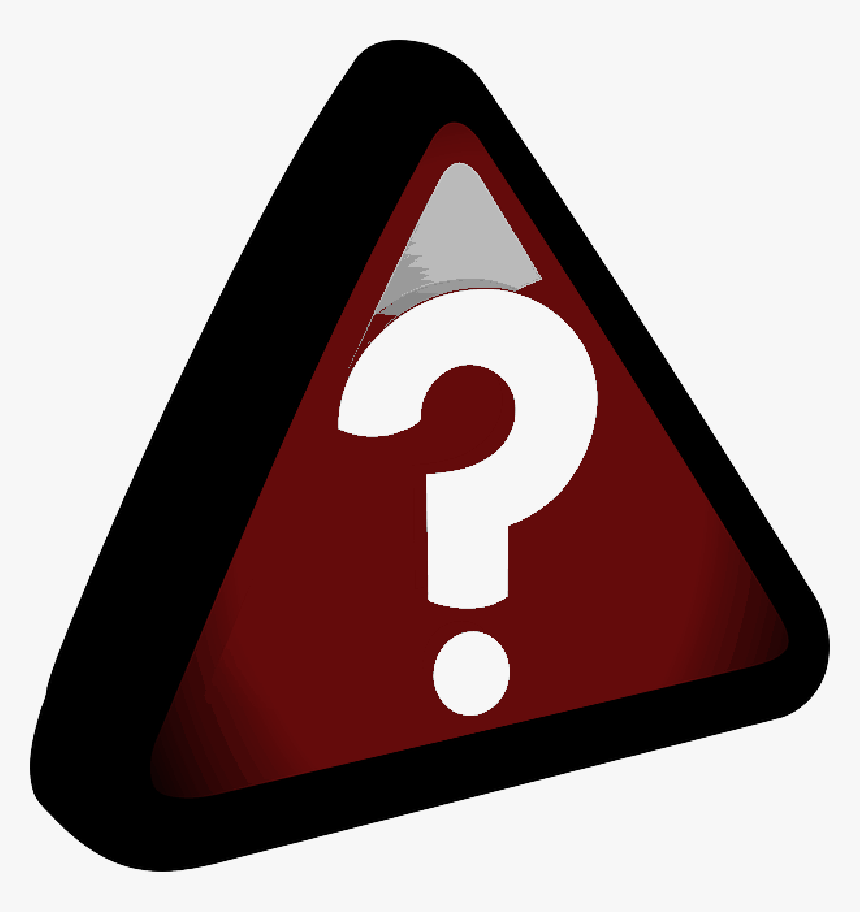 Red, Icon, Mark, Triangle, Question, Help, Query, HD Png Download