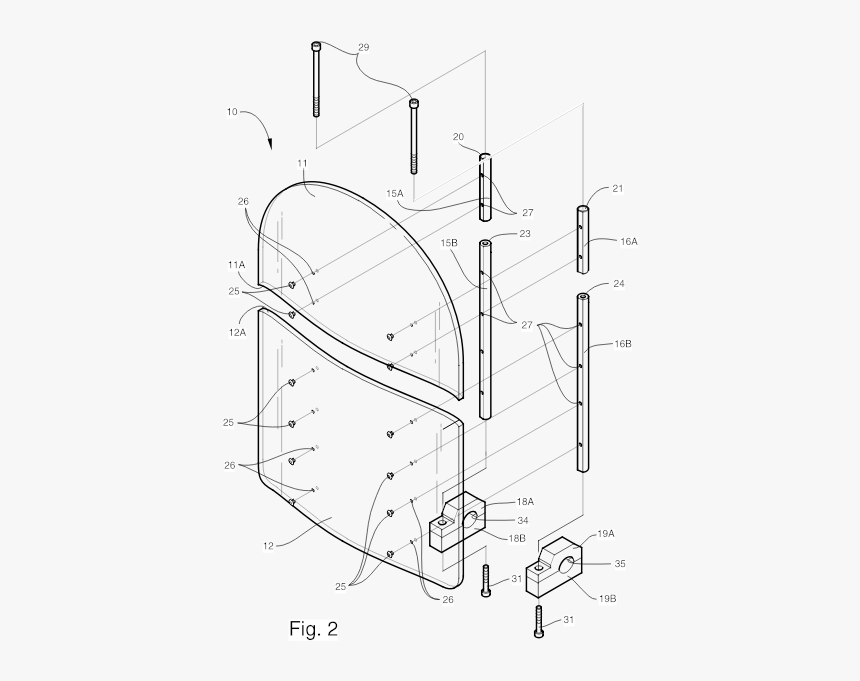 Motorcycle Windshield Exploded View, HD Png Download , Transparent Png ...