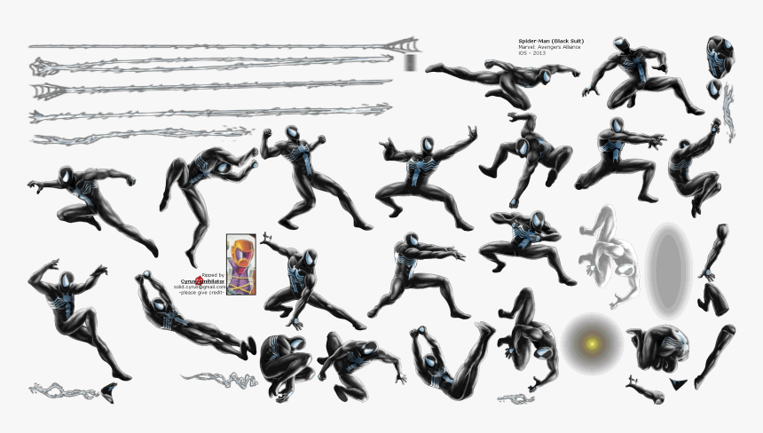 Spiderman Sprite Png, Transparent Png