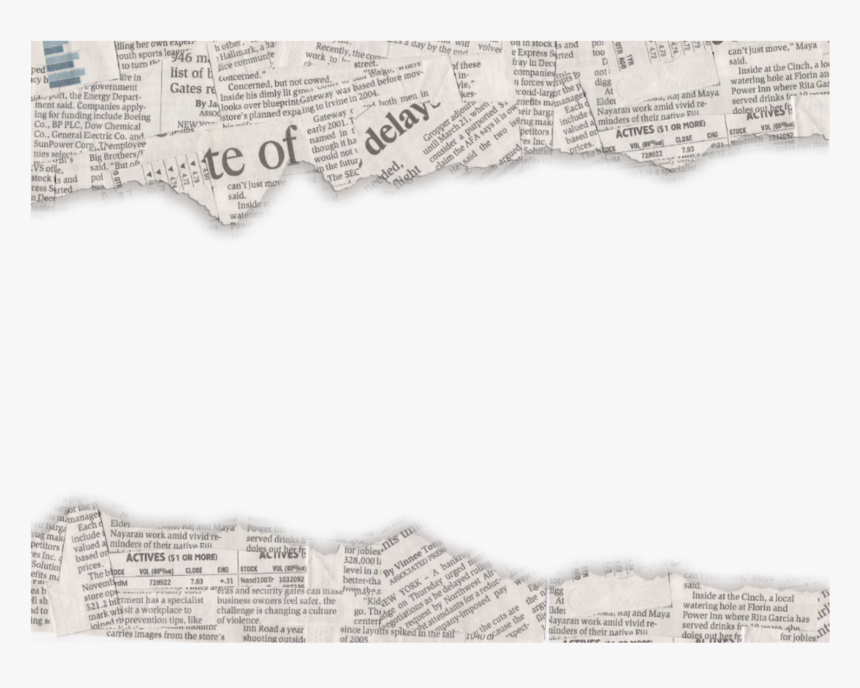 #papel #diario #textura #rasgado #tumblr, HD Png Download