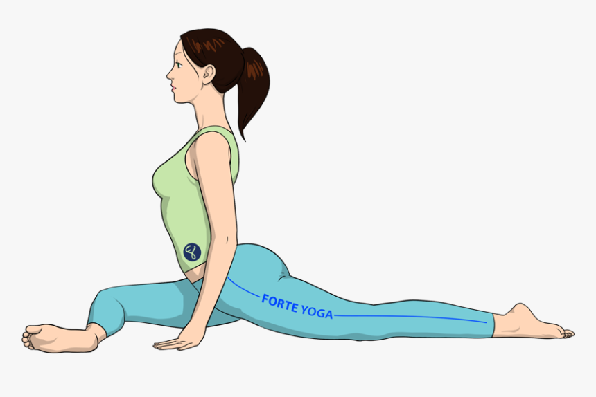 One Legged King Pigeon Yoga Pose, HD Png Download