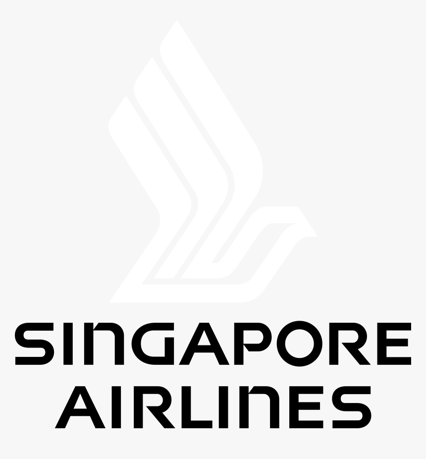 Singapore Airlines Logo Black And White, HD Png Download
