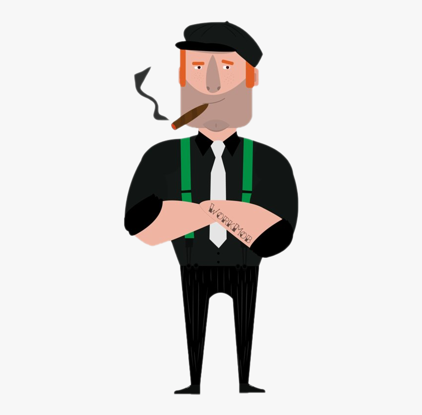 Clip Art Mobster Clipart - Irish Gangster Clipart, HD Png Download
