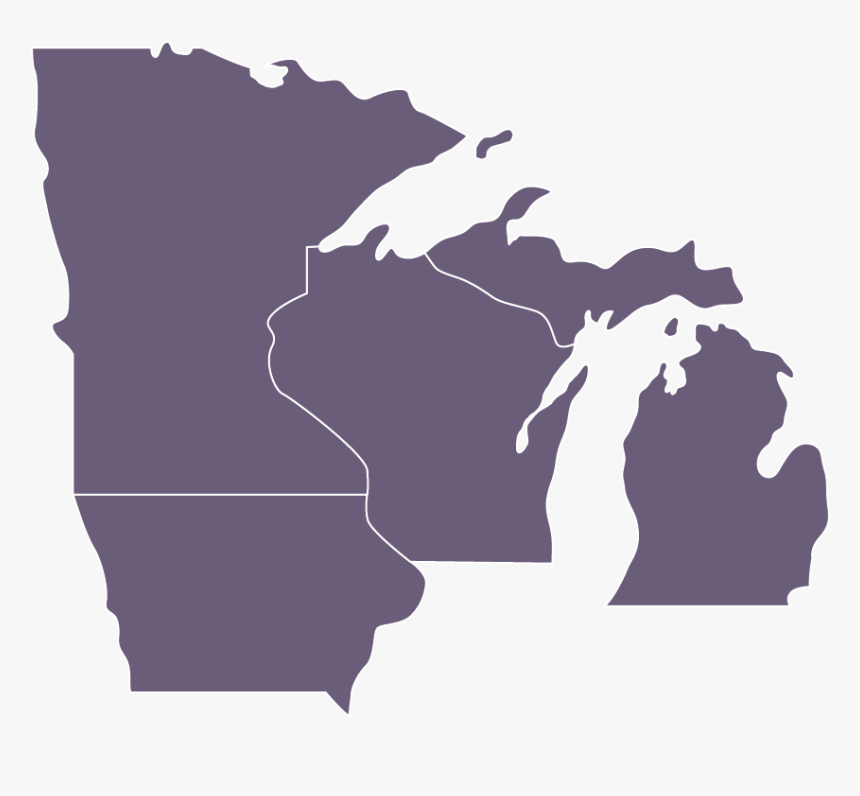Ind Regions - State Of Michigan Vector, HD Png Download