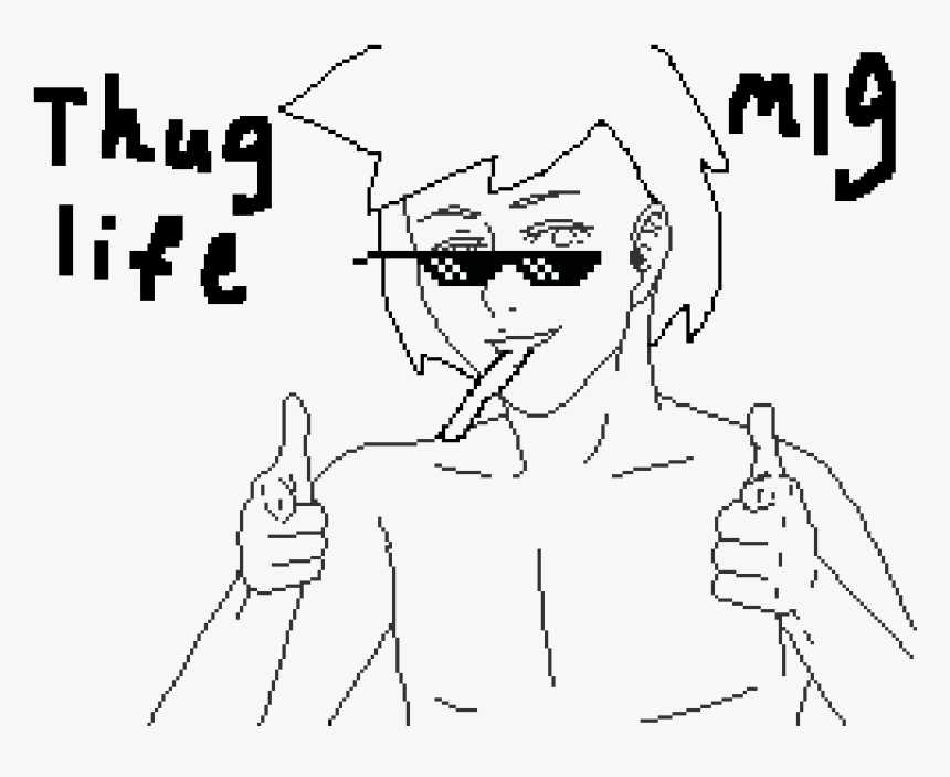 Mlg - Sketch - Cartoon, HD Png Download