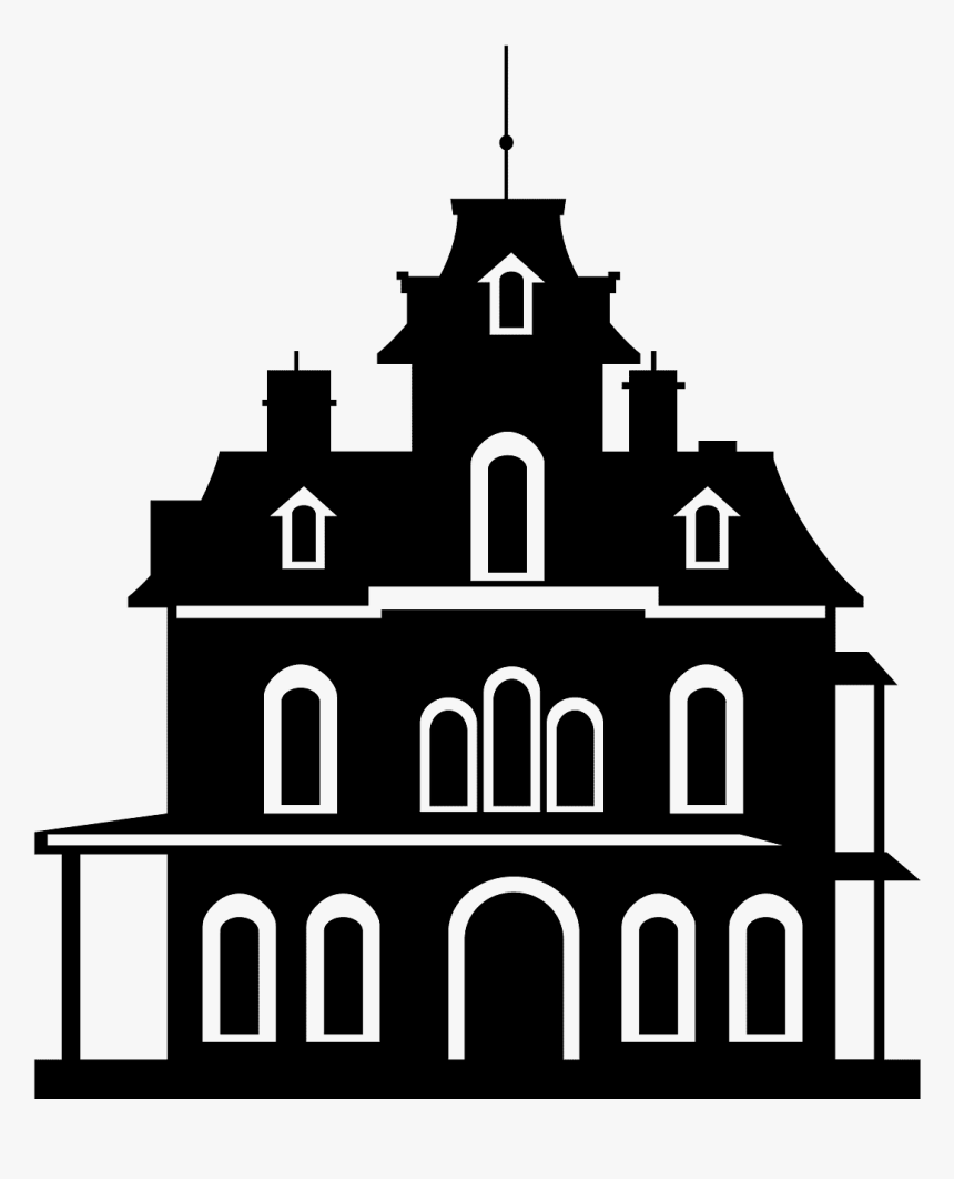 Silueta Casa Embrujada, HD Png Download