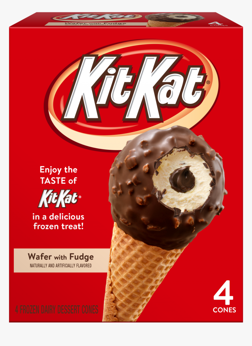 The Kit Kat Drumsticks Are Sold In Packs Of Four And - Kit Kat Ice Cream Cones, HD Png Download