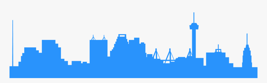 San Antonio Skyline Vector, HD Png Download