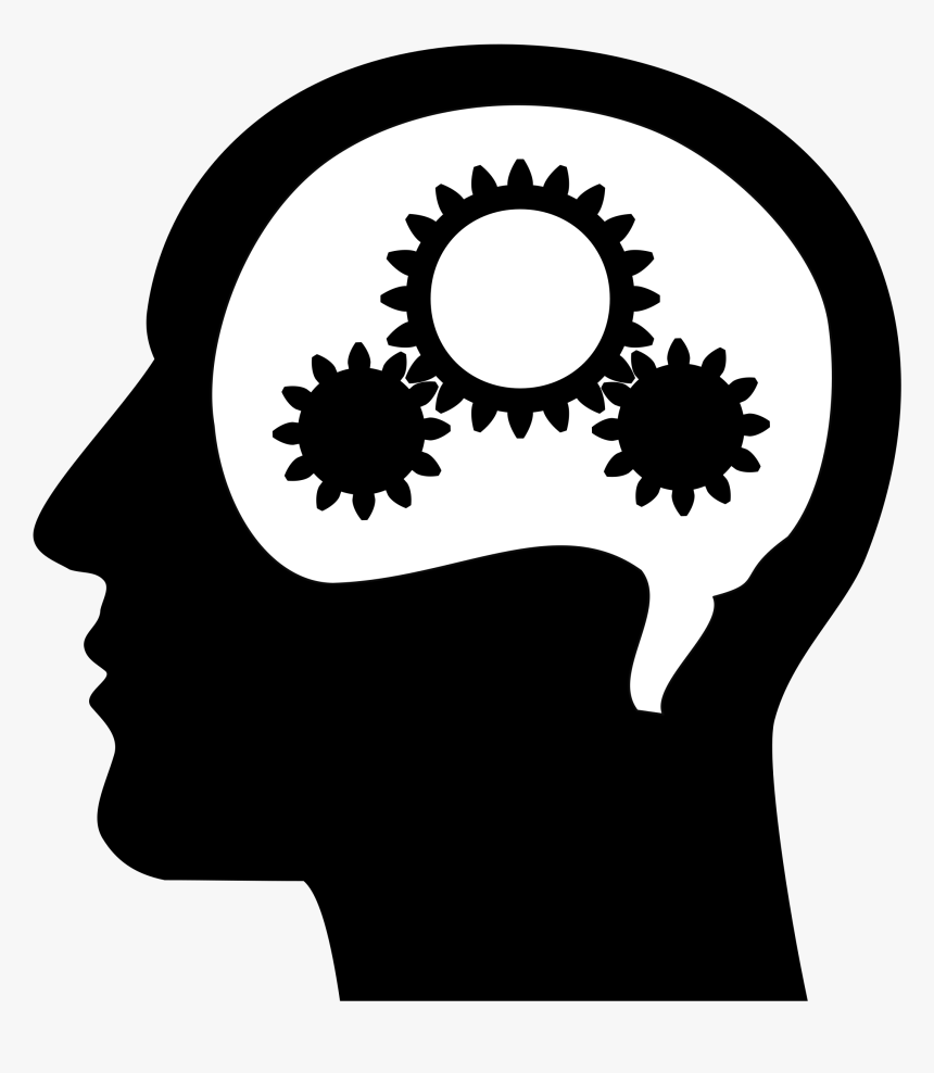 Art,plant,black And White,flower - Black And White Brain Thinking, HD Png Download