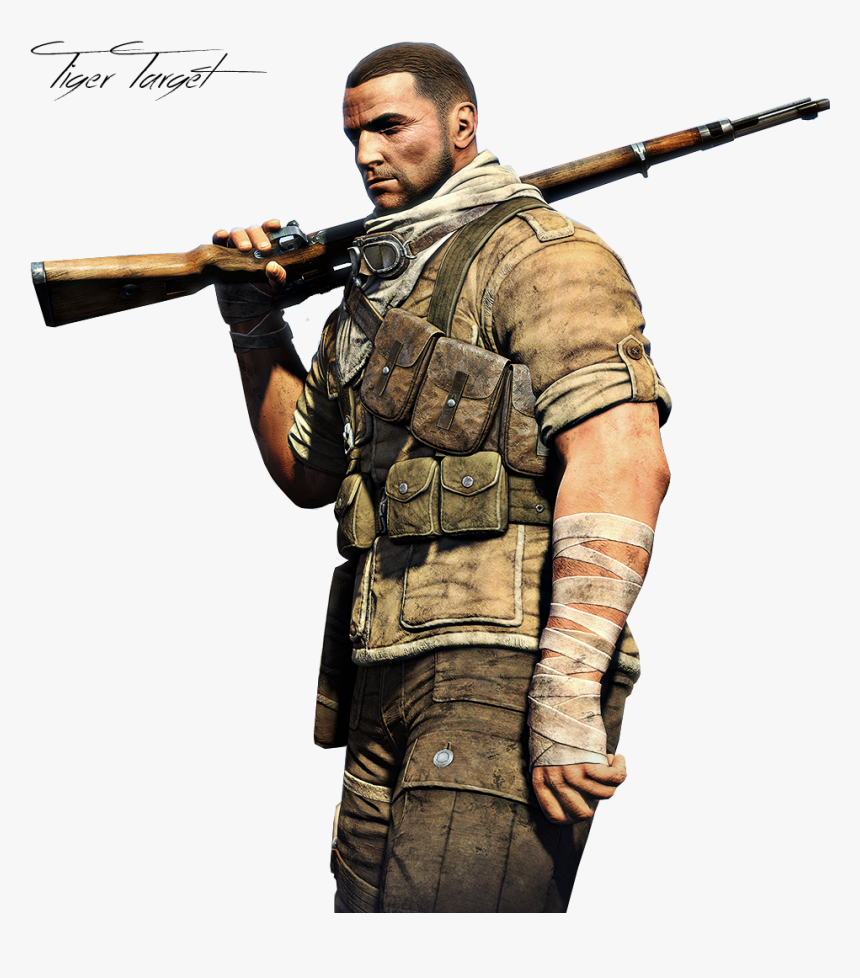 Sniper Elite Png Transparent Image - Sniper Elite 4 Render, Png Download