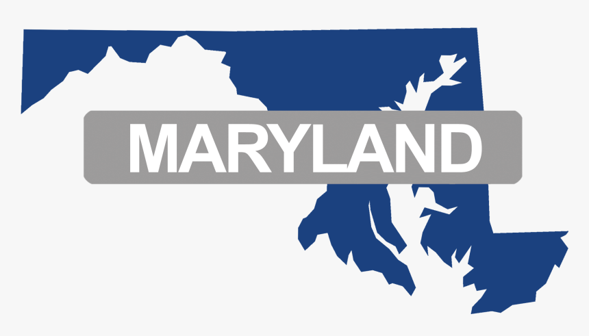 Maryland Map Silhouette, HD Png Download