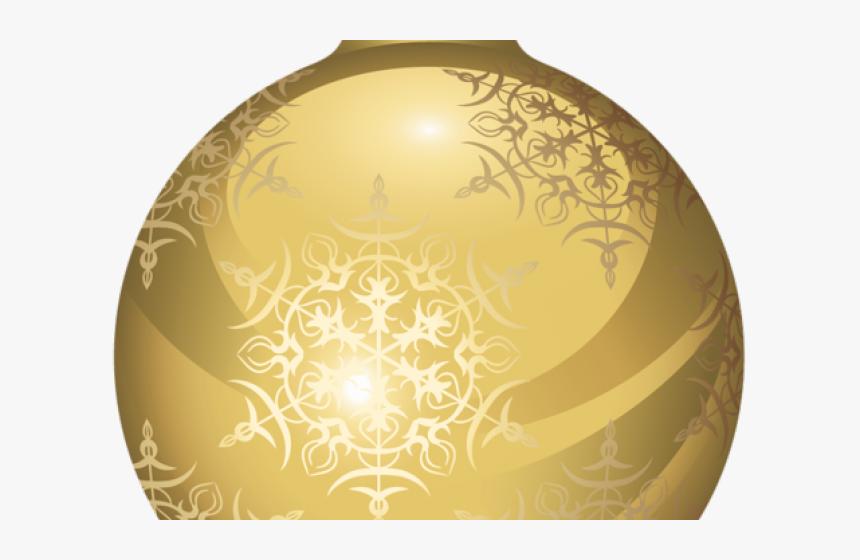 Gold Christmas Balls Png, Transparent Png