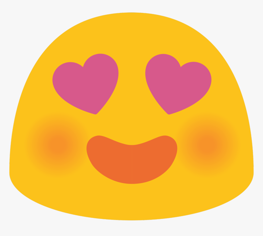 Ashamed Emoji Girl - Lg Heart Eyes Emoji, HD Png Download