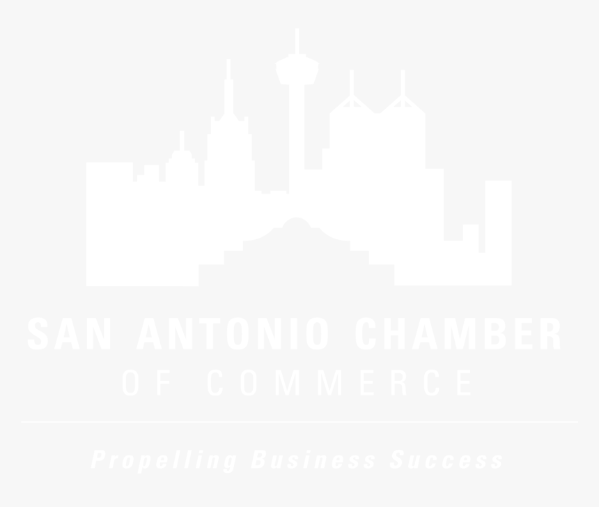 Chamber Logo W Tagline White - Skyline, HD Png Download