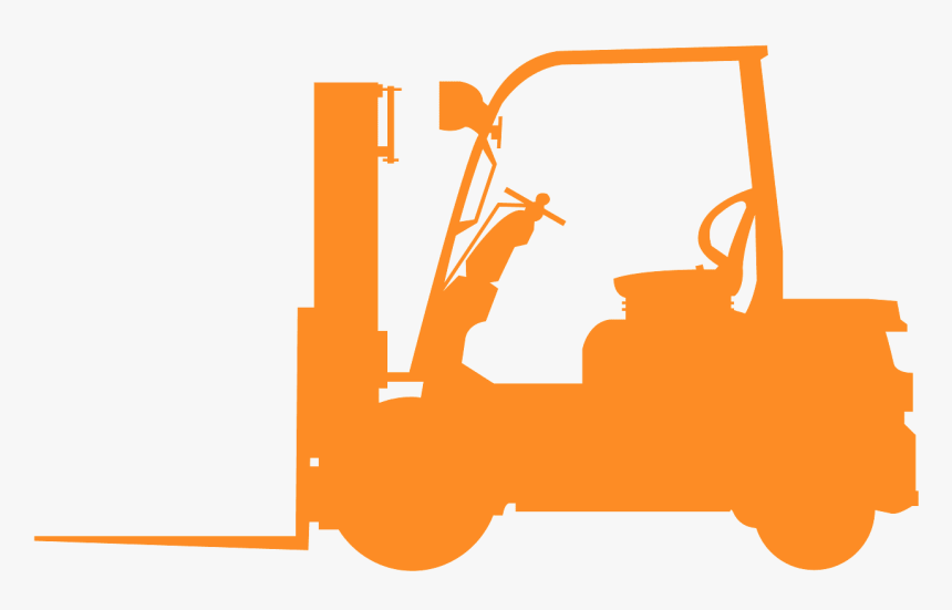 Orange Forklift Icon Png, Transparent Png