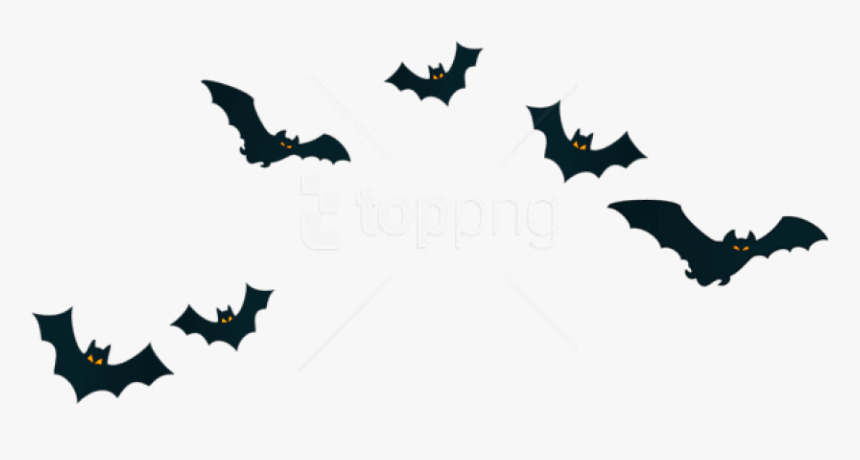 Haunted House Clipart Bat - Transparent Background Bats Clipart, HD Png Download