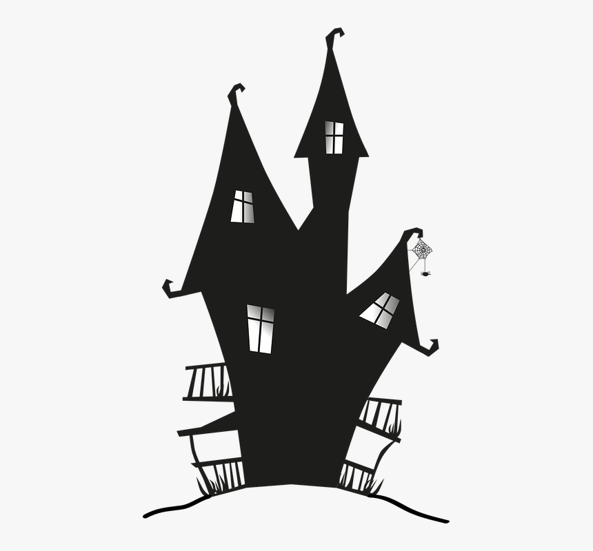 Fence Clipart Haunted House - Tim Burton Haunted House, HD Png Download