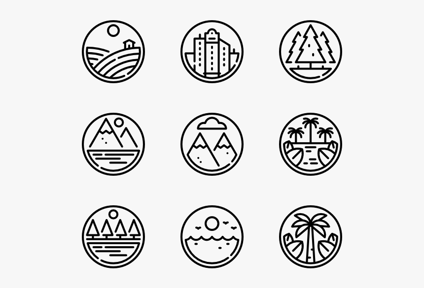 Landscapes - Mountain Icon Vector, HD Png Download