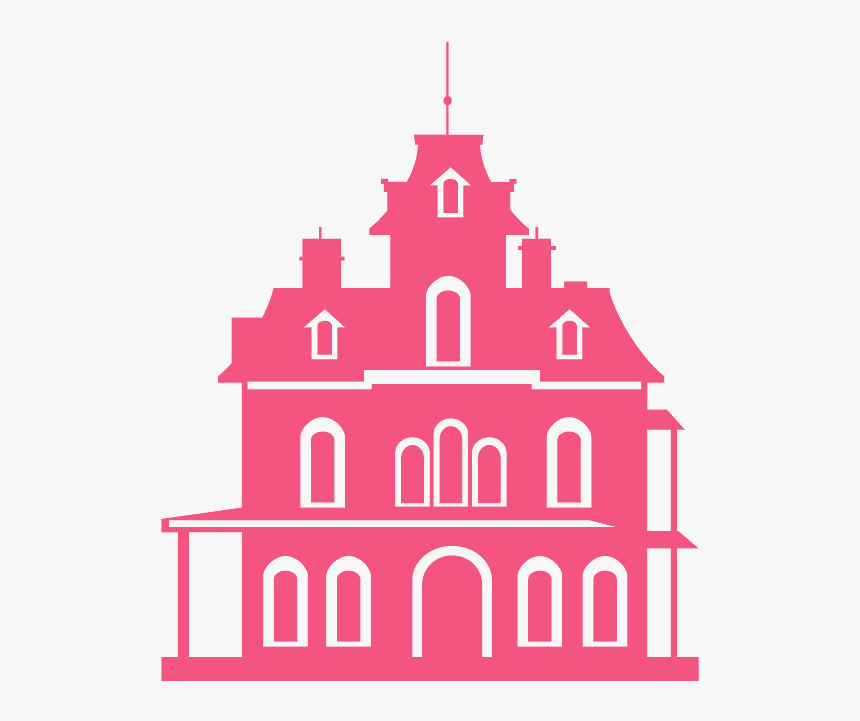 Haunted House Silhouette, HD Png Download