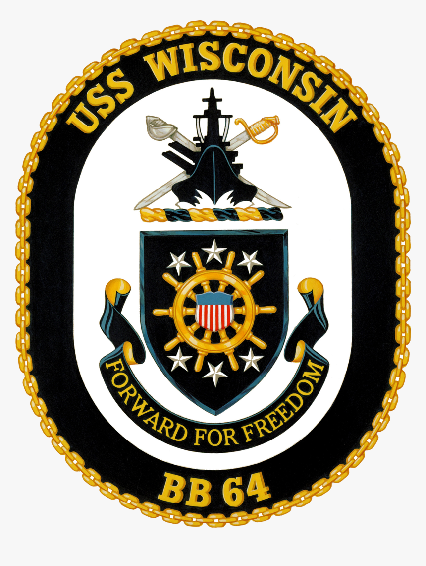 Uss Wisconsin Coa - Uss John P Murtha Crest, HD Png Download
