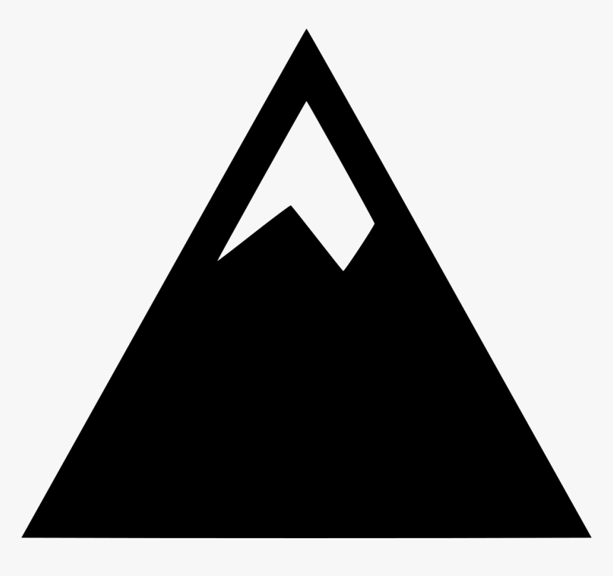 Mountain Peak Cold Explore Ing - Single Mountain Clipart, HD Png Download