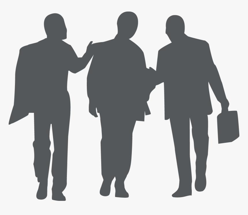 3 People Silhouette Png, Transparent Png