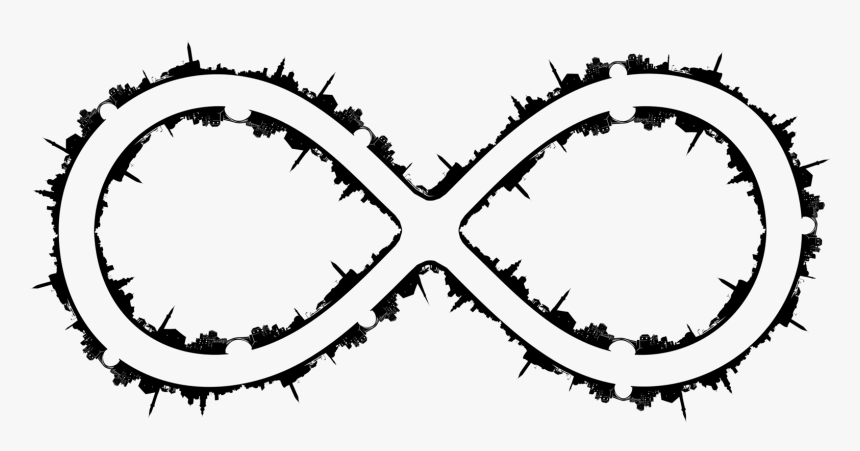 Computer Icons Infinity Symbol Black And White Bicycle - Infinity Symbol Png White, Transparent Png