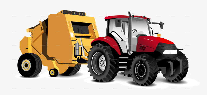 Construction Equipment , Png Download - Vector Tractor, Transparent Png