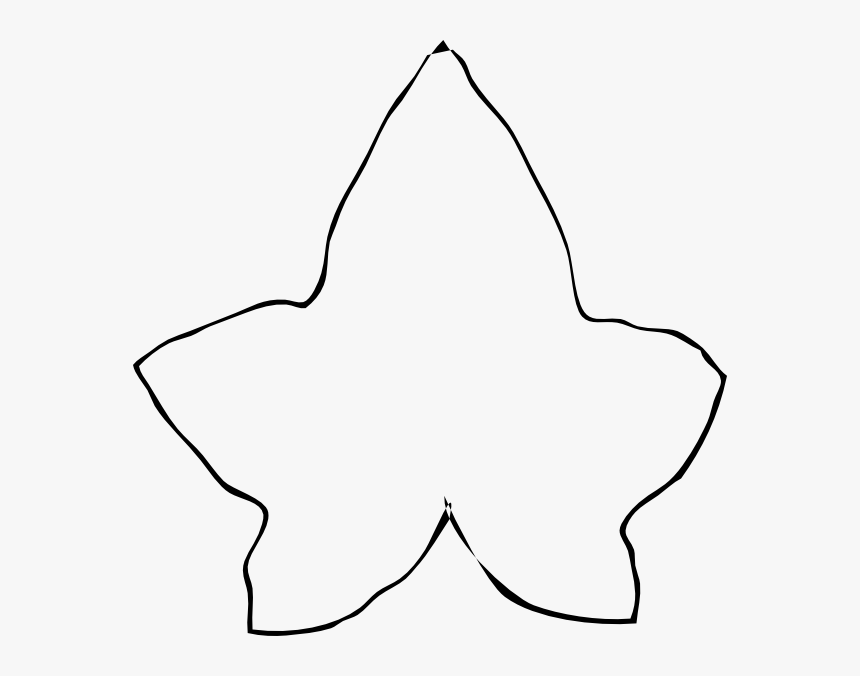 Ivy Leaf Clipart - Line Art, HD Png Download