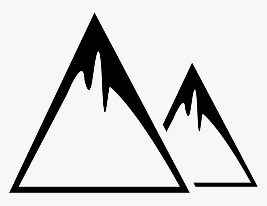 Snowy Mountains - Icono Montaña, HD Png Download