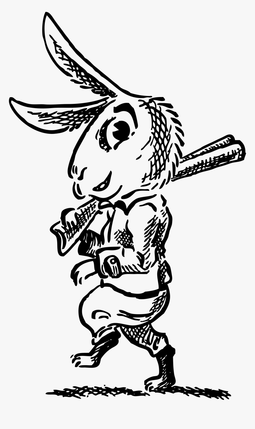 Hare With Shotgun Clip Arts - Happy Belated Easter Wishes, HD Png Download