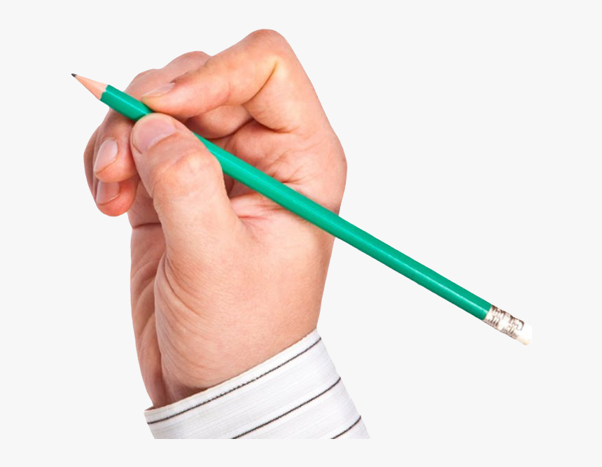 Hand Pencil About Me - Pencil, HD Png Download
