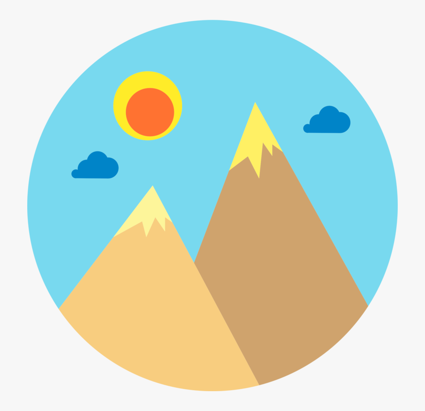 Transparent Clipart Of Mountains - Mountain Range Icon Free, HD Png Download
