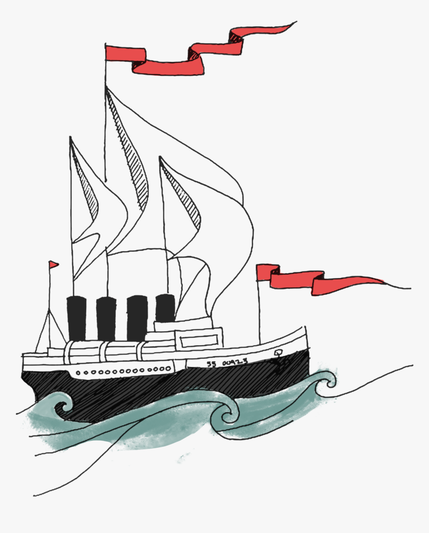 Aesthetic Ship Png, Transparent Png