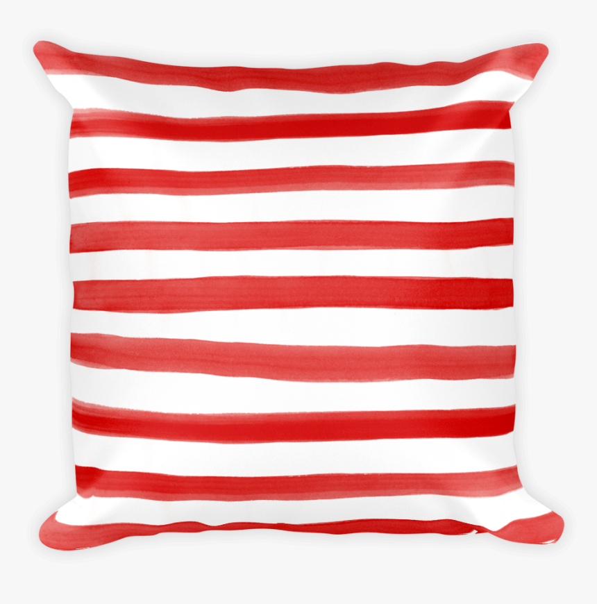 Throw Pillow Png -watercolor Stripe Throw Pillow Cover - Cushion, Transparent Png