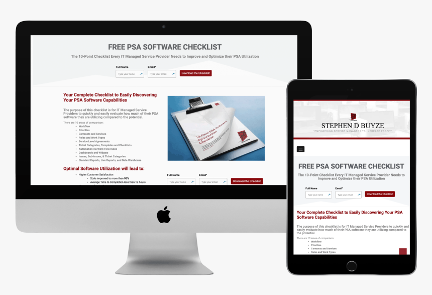Lead Magnet Design And Landing Page - Web Design Imac Png No Background, Transparent Png