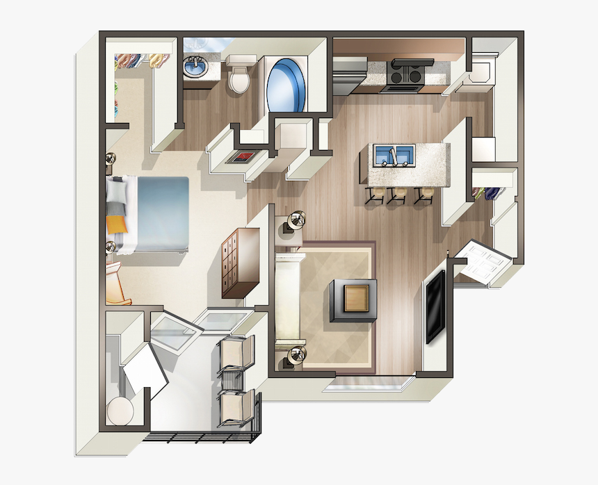 A1 - Floor Plan, HD Png Download