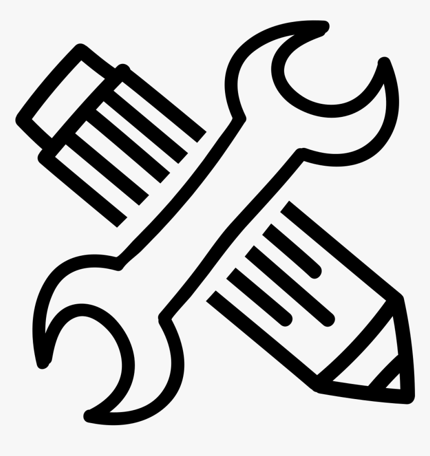 Configuration Hand Drawn Interface Symbol Of Tools - Dibujos De Herramientas A Lapiz, HD Png Download