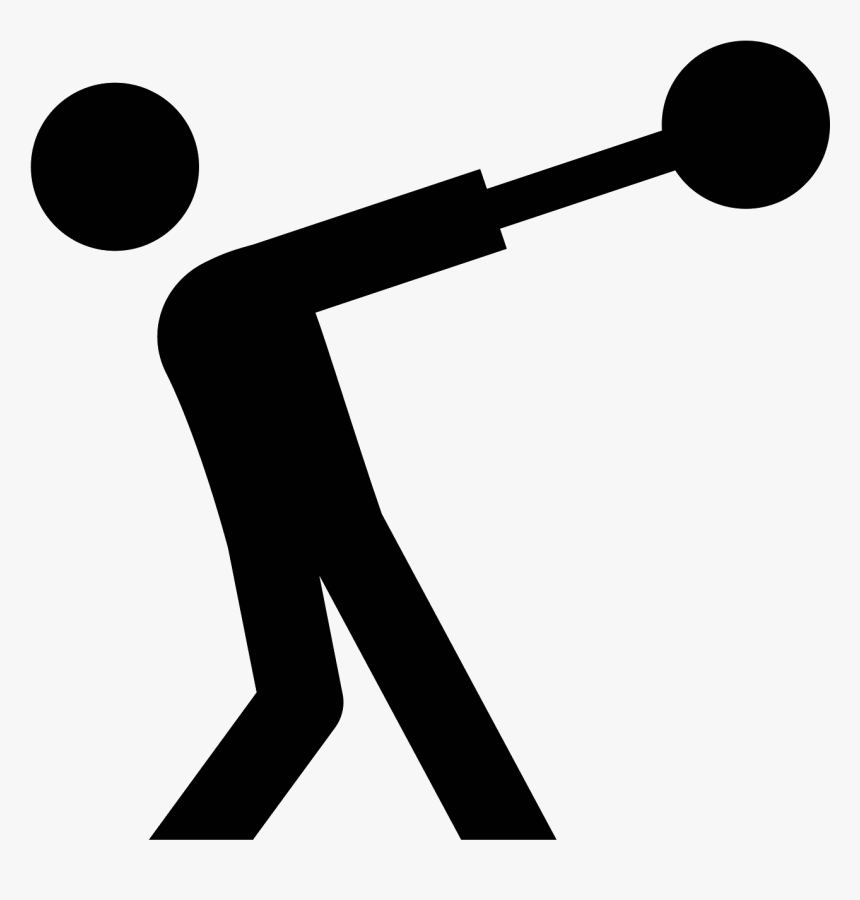 Frisbee Clipart Thrown - Hammer Throw Emoji, HD Png Download
