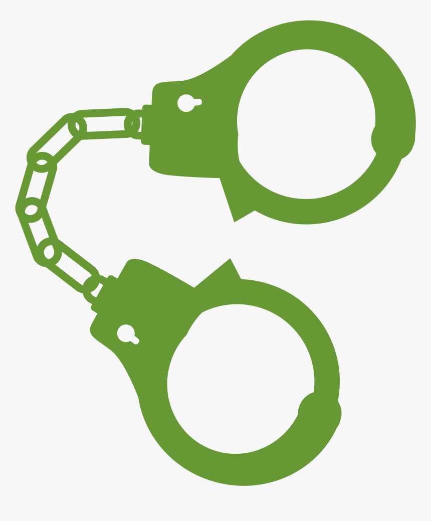 Handcuff Icon Png - Transparent Background Handcuffed Clipart, Png Download