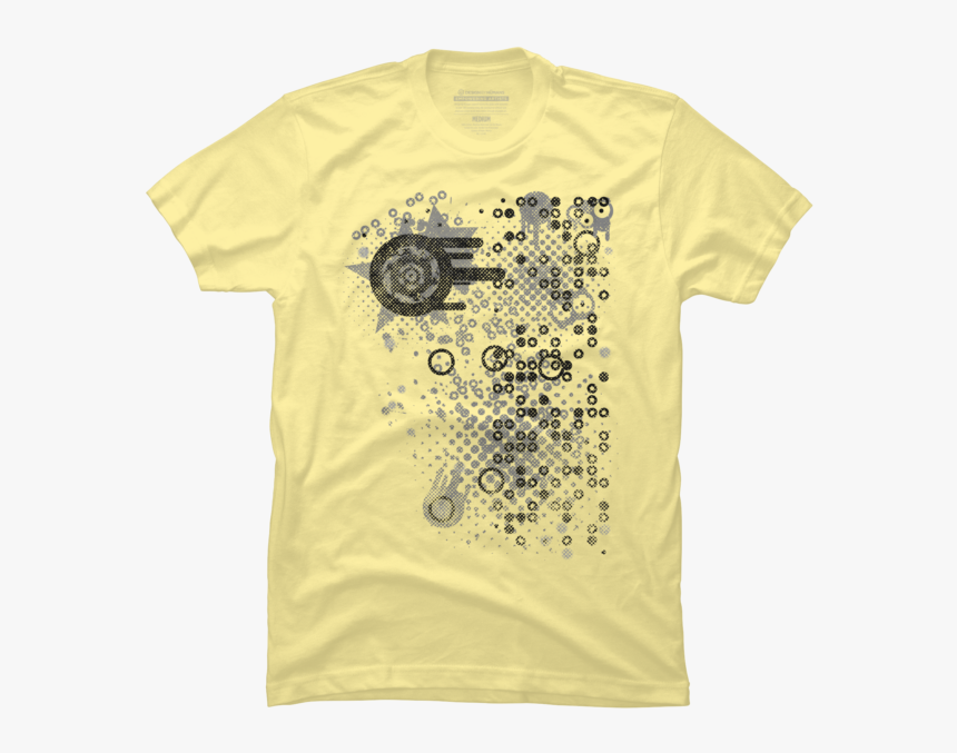 Retro Halftone Abstract Circles And Dots T Shirt By - T-shirt, HD Png Download