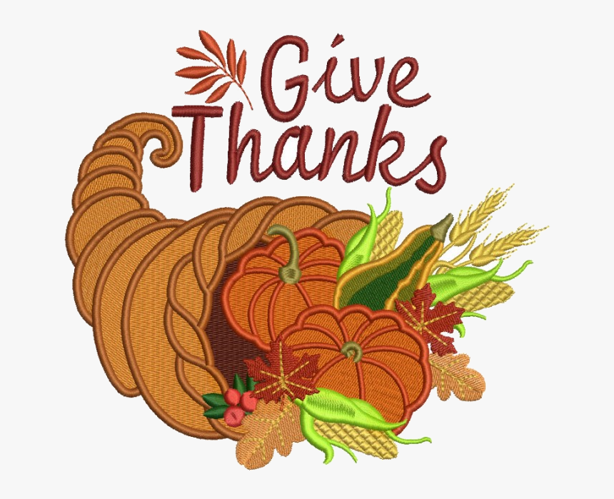 Cornucopia X Give Thanks Thanksgiving Filled Machine - Thanksgiving, HD Png Download