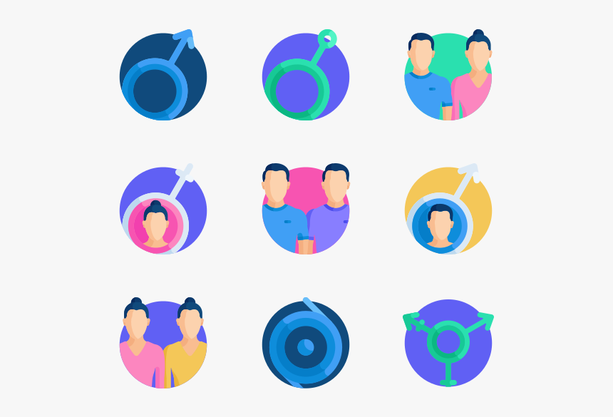 Gender Identity - Gender Identity Icons, HD Png Download
