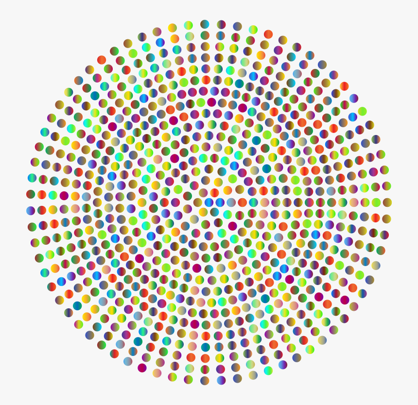 Logo Halftone Fotolia Company - Circle Made Of Dots, HD Png Download